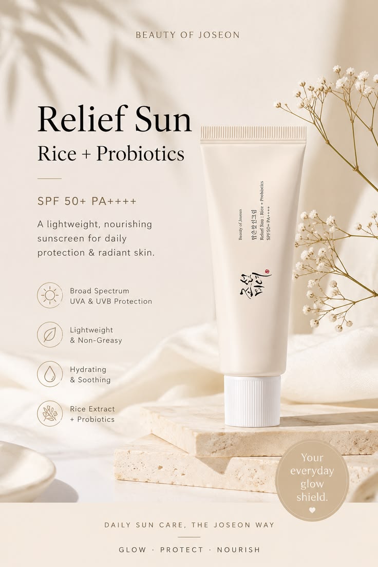 Beauty of Joseon – Relief Sun: Rice + Probiotics SPF50+