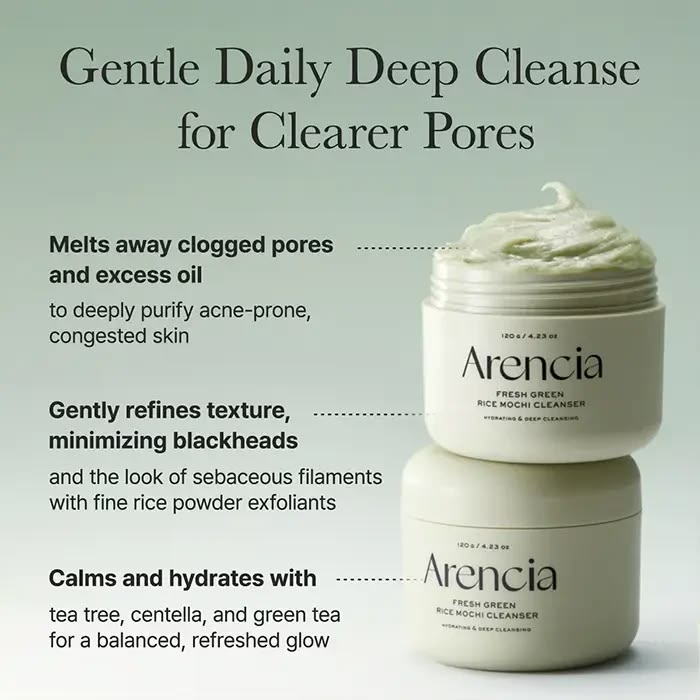 Arencia Fresh Green Tea Wash Off Cleanser