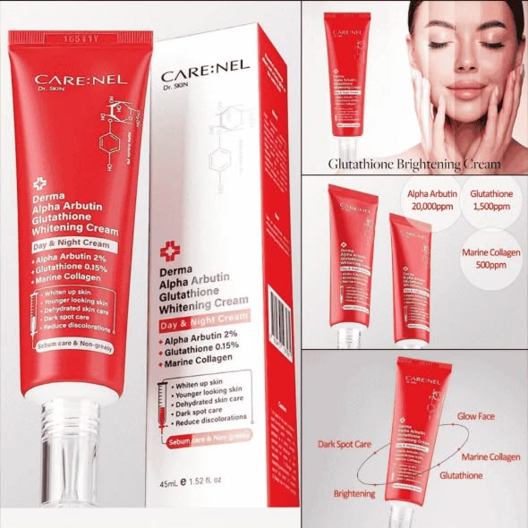 CARE:NEL Derma Alpha Arbutin Glutathione Cream (45ml)
