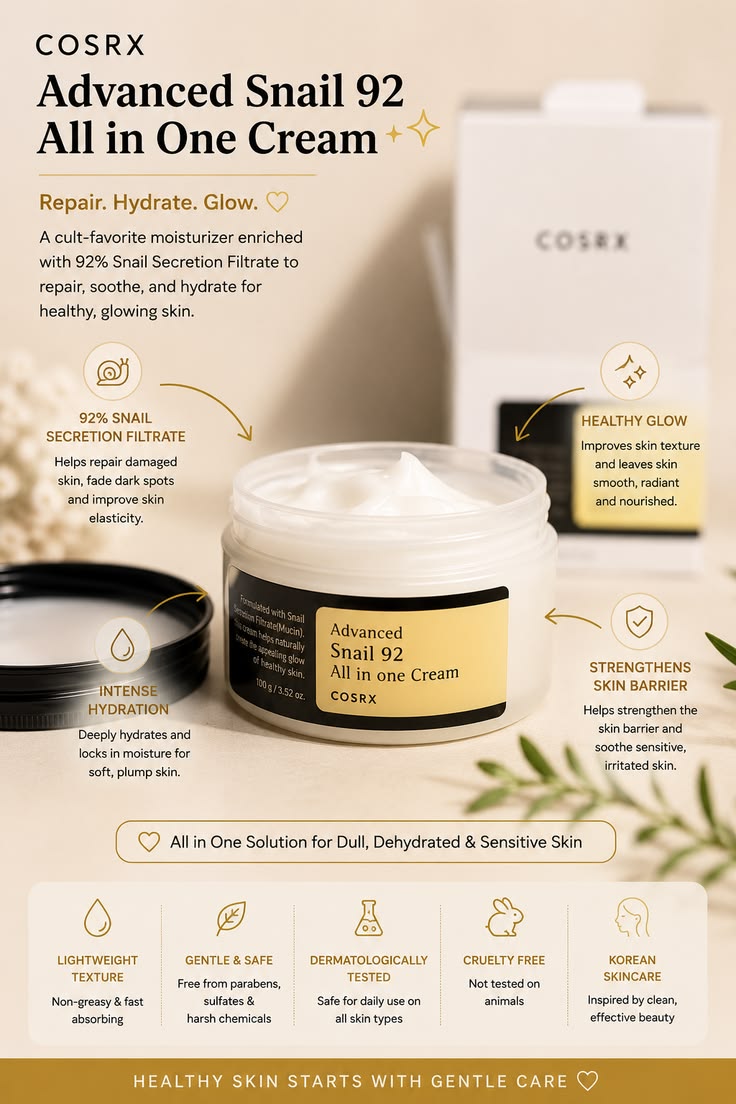 COSRX – Advanced Snail 92 All In One Cream