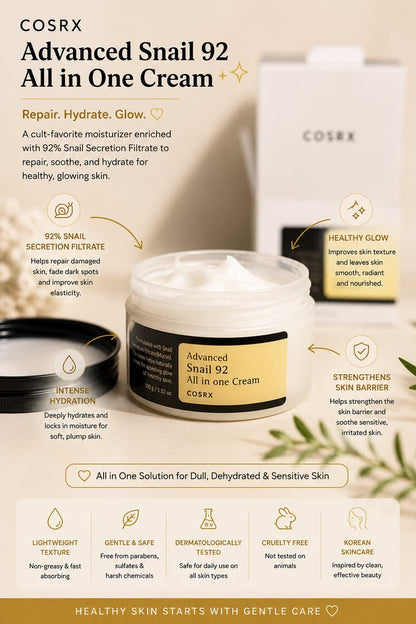 COSRX – Advanced Snail 92 All In One Cream
