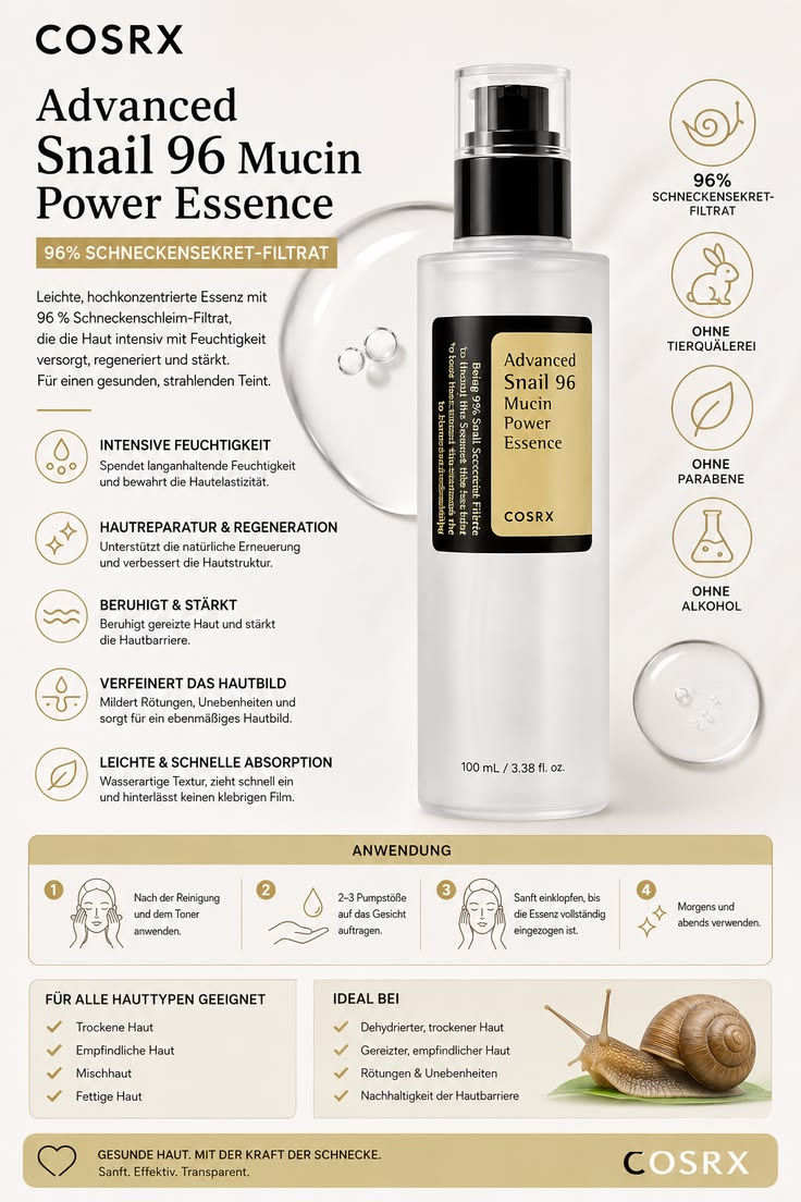 COSRX – Advanced Snail 96 Mucin Power Essence (100ml)