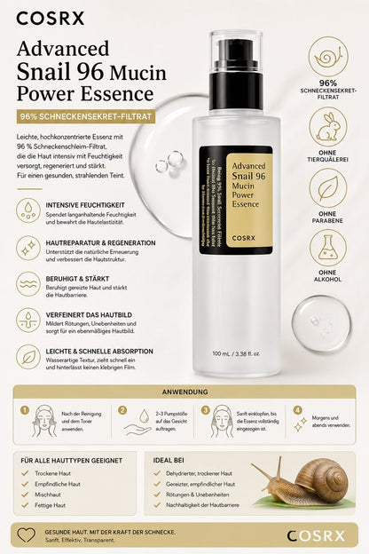 COSRX – Advanced Snail 96 Mucin Power Essence (100ml)