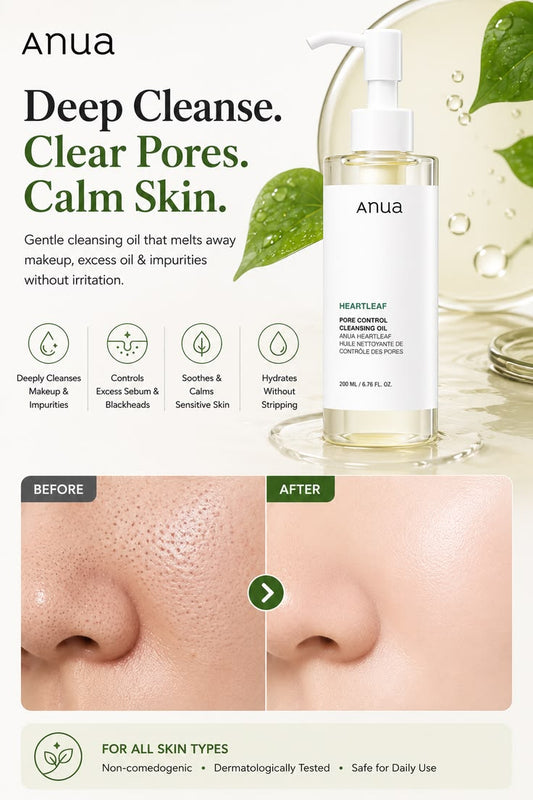 Anua – Heartleaf Pore Control Cleansing Oil