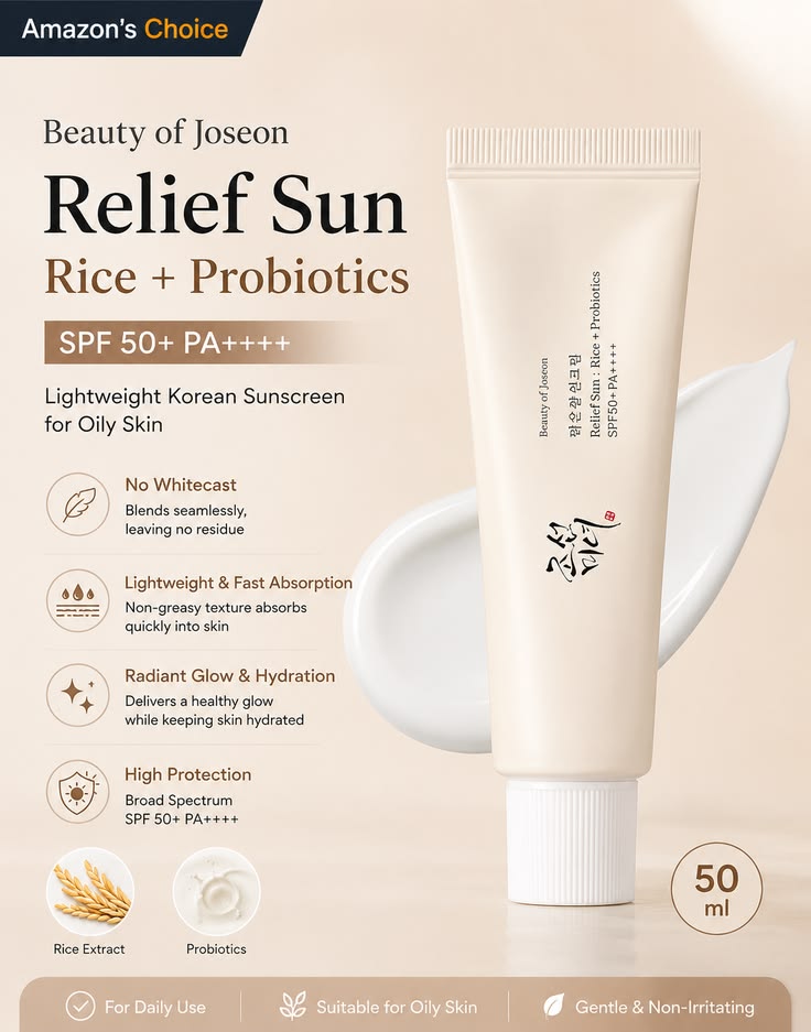 [Beauty of Joseon] Relief Sun: Rice + Probiotics 50ml (SPF50+ PA++++)