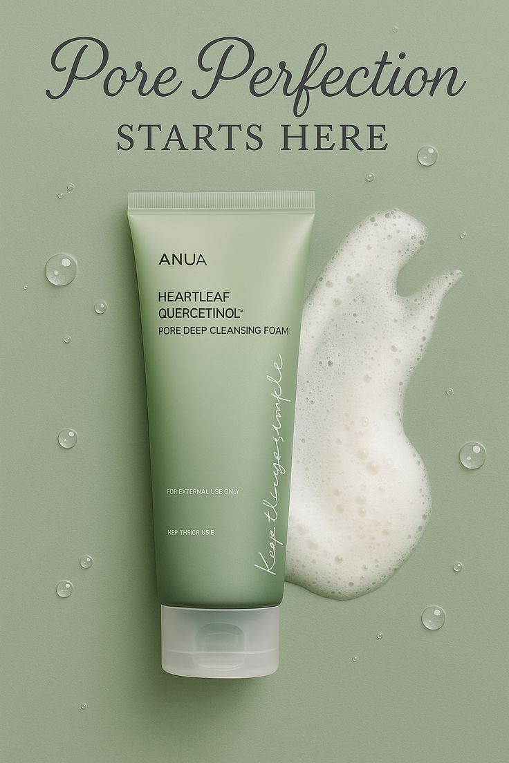 Anua Heartleaf Quercetinol Pore Deep Cleansing Foam (150ml)