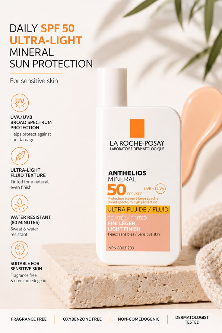 La Roche-Posay Anthelios Mineral SPF 50 Tinted Sunscreen