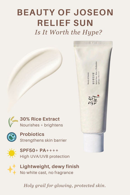Beauty of Joseon – Relief Sun: Rice + Probiotics SPF50+