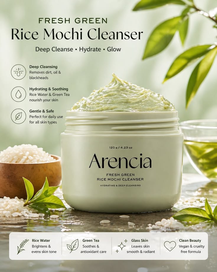 Arencia Fresh Green Tea Wash Off Cleanser